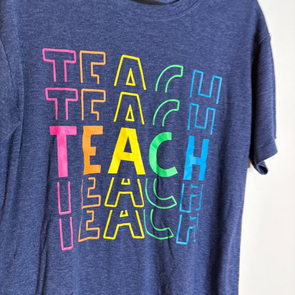 🔆 ‘Teach' colorful graphic tee - Picture 2 of 4